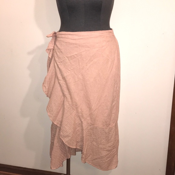 LANE BRYANT Burnout Crinkle Circle Skirt Women Plus 18//20 26//28 Mint Green 2x 4x